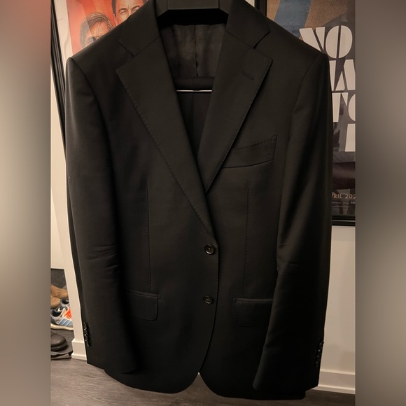 Black Lazio 38s Suit from Suitsupply - Picture 1 of 6